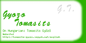 gyozo tomasits business card