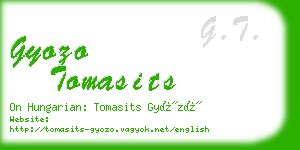 gyozo tomasits business card